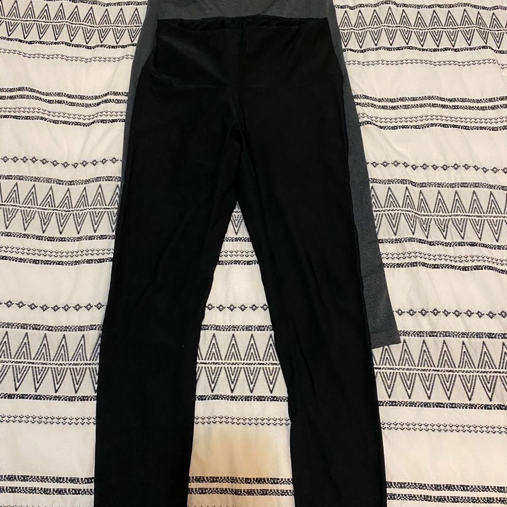 Reebok leggings (one black and one grey)